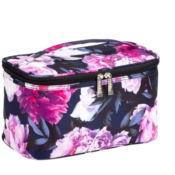 Modella Blue Floral Traincase - Picture 2 of 7
